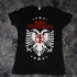 Two headed Eagle Girlie Tee (Black) - Front (480x640)