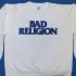 Sweater with Bad Religion text logo (White) - Front (1568x1000)