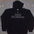 Zipped hoodie with Bad Religion and Skullcity design - AUS (Black) - Front (991x1000)