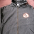 Zipped hoodie with Crossbuster and Bad Religion -text (Black) - Front (375x500)