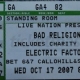 10/17/2007 - Philadelphia, PA - ticket