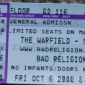 Bad Religion - 2000 Oct 6 The Warfield, San Francisco CA