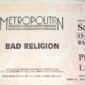 Bad Religion - ticket stub