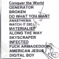 Bad Religion - Signed set list