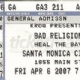 4/6/2007 - Santa Monica, CA - Ticket stub