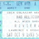 10/9/1993 - Chicago, IL - ticket