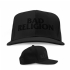 Blackout Logo Snapback Hat - Front and side (1000x1000)