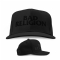 Blackout Logo Snapback Hat - Front and side (1000x1000)