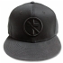 Crossbuster Snapback Hat (Black) - Front (1000x1000)