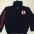 Zipped hoodie with crossbuster (Black) -  (849x716)