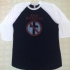Crossbuster -Baseball Shirt Tee (Black-White) -  (970x929)