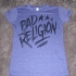 Handwritten Bad Religion Girlie Tee (Purple) - Front (1000x750)