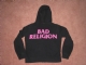 Zipped hoodie with pink Bad Religion text (womens) - Back (1000x750)