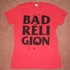 Stacked Bad Religion Girlie Tee (Red) - Front (640x480)