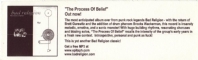 The Process Of Belief Promotional Sticker - Back (991x301)
