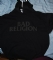 Hoodie with grey Bad Religion -text - Front (685x769)