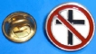 Crossbuster Cast Iron Pin Badge - Pin Badge and Lock (390x221)