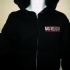 Zipped hoodie with Bad Religion Stripe Patch Hoodie (Black) - Front (600x800)