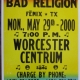 5/29/2000 - Worcester, MA - Poster