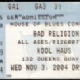 11/3/2004 - Toronto, ON - ticket