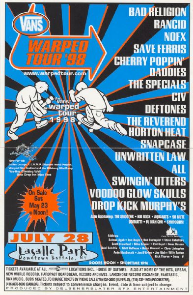 warped tour 1998