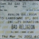 3/14/2002 - Boston, MA - ticket