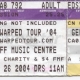 6/26/2004 - Dallas, TX - ticket