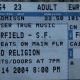 11/14/2004 - San Francisco, CA - ticket