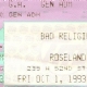10/1/1993 - New York, NY - ticket
